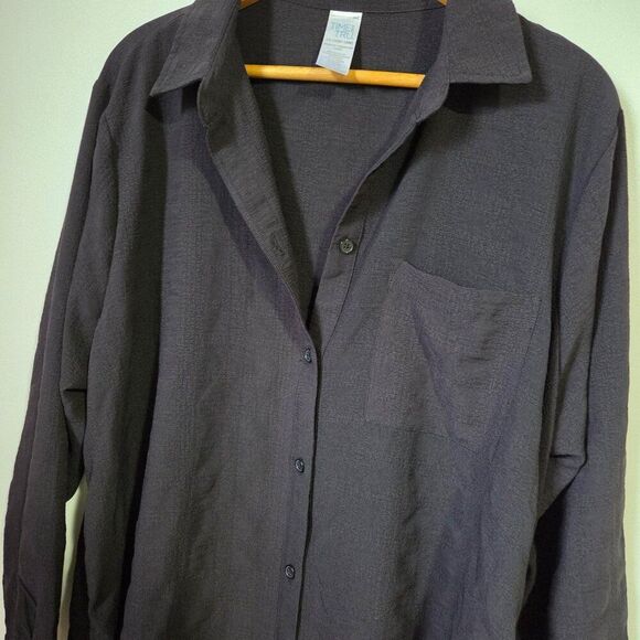 EUC LIKE NEW TIME & TRU BLACK SHIRT DRESS SWIM COVER UP SIZE 1X / 16W-18W - Picture 8 of 15